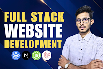 develop fullstack business website chat and streaming application