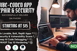fix, debug and secure your vibe coded app