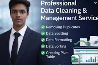 do excel data cleaning,formatting,data splitting,and advance formulas