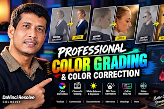 professional color grading and color correction