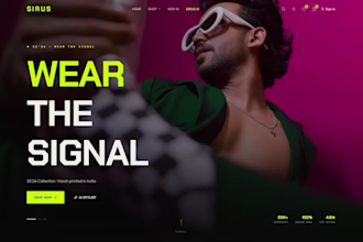 build a website design based on your preference