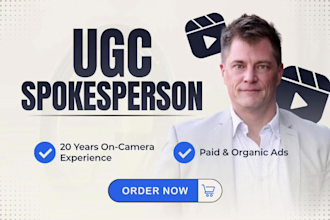 create male spokesperson videos for paid and organic traffic
