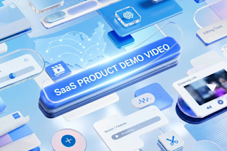 create a professional saas product demo video with UI animation