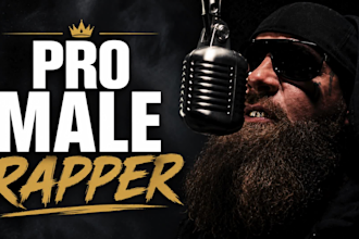 male rapper, rapper, rap vocals, ghostwriter rap, rap song, rnb vocals drill rap