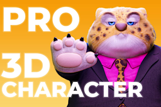 create a production ready 3d character in blender