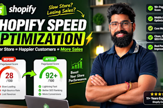 do shopify speed optimization and fix core web vitals