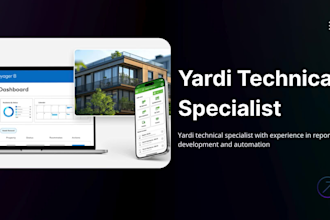 develop custom yardi voyager reports and sql dashboards