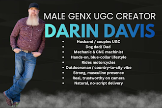 create authentic male outdoors sports ugc video ads