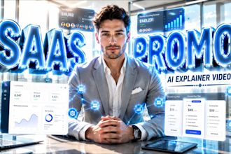run ai saas promo video, saas explainer video app visuals and higher conversions