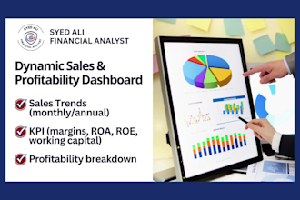 create a dynamic sales and profitability dashboard in excel