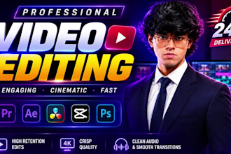 be your professional video editor with fast delivery