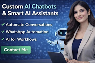 create custom ai chatbot or smart assistant