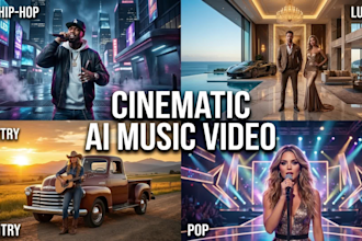 generate realistic ai music video with singing lip sync ai generated video