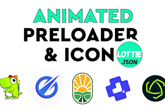 animate your icon preloader in lottie
