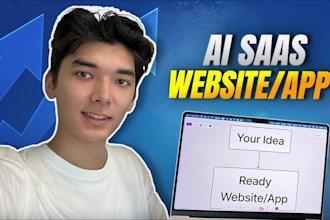 develop ai saas, ai website and software, full stack website development