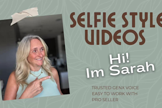 create a genx selfie style video for your brand