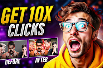 design youtube thumbnail for faceless channel and gaming thumbnail to boost CTR
