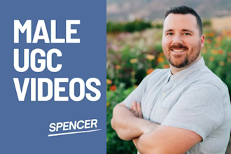 create male ugc spokesperson videos for your brand