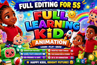 edit educational kids learning videos for youtube kids