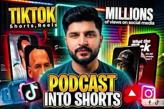 edit high retention podcast clips and youtube shorts