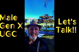 create tiktok ugc as a male over 50 ugc creator
