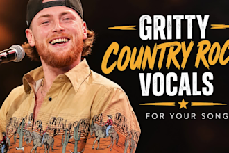 sing gritty country rock vocal for your song