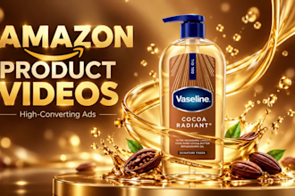 create amazon product video or e commerce product videos