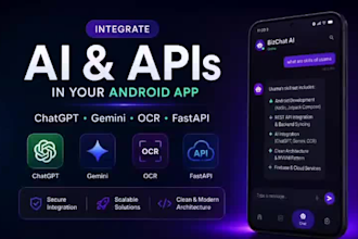 integrate ai, chatgpt, ocr, gemini API in your android app