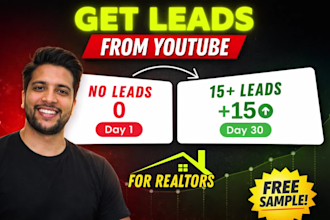 grow your real estate youtube channel and generate leads for realtors