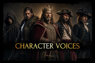 voice a video game or animation character
