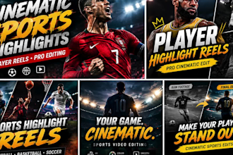 create cinematic sports highlights and player highlights reels