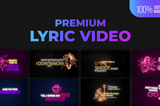 create animated lyric video