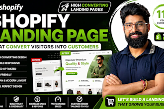 design or clone shopify landing page using pagefly