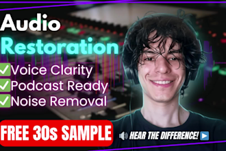 fix, clean and repair your podcast audio professionally