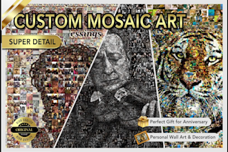 create a custom mosaic portrait from your pictures