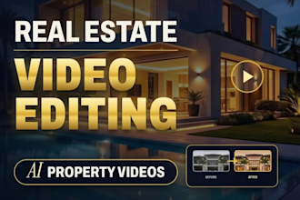 do real estate video editing and ai property video promos