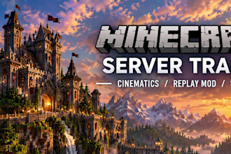 create a cinematic minecraft server trailer using replay mod