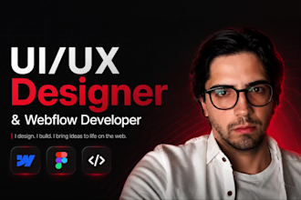design and build a modern webflow website