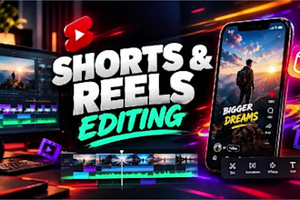 do youtube shorts editing, instagram reels editing