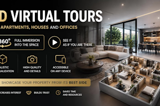 virtual 3d video tour of the room