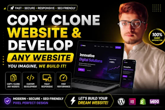 copy clone website and develop any website
