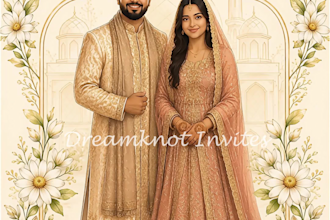 create luxury animated wedding invitation video
