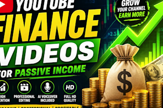 create youtube finance, finance video for passive income