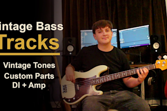 be your pro bass guitarist with warm, vintage tone