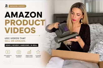 create amazon ugc product  video for your brand