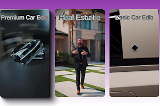 do edit real estate and car speed ramp video