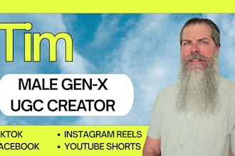create gen x male ugc video ads for your product or service