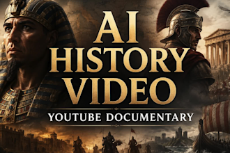 create cinematic ai history video, youtube documentary video
