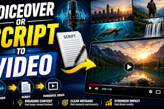 turn your script or article into video using stock footages