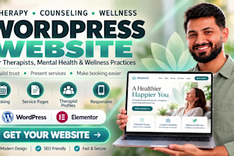 design a therapy and mental health wordpress website